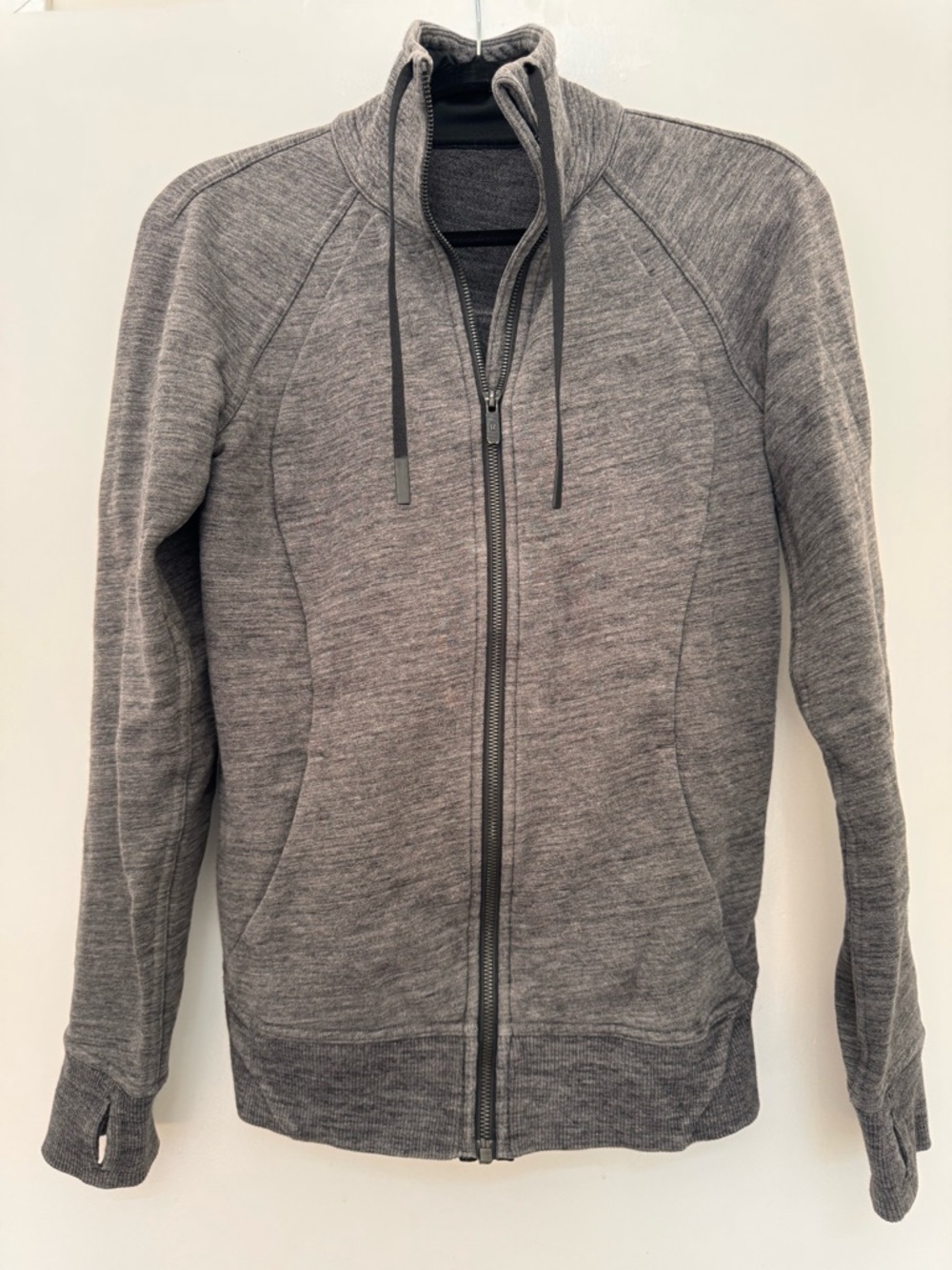 Women’s Full-Zip Lululemon Heather Gray Sweatshirt Jacket